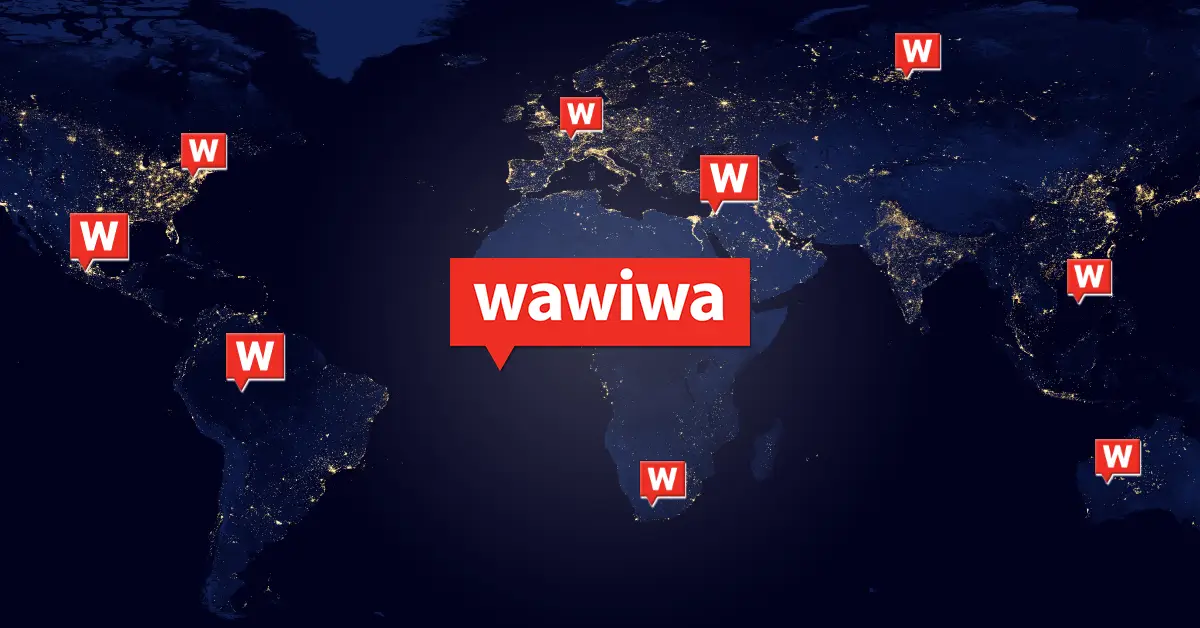 Mapa de localización de centros Wawima internacionales